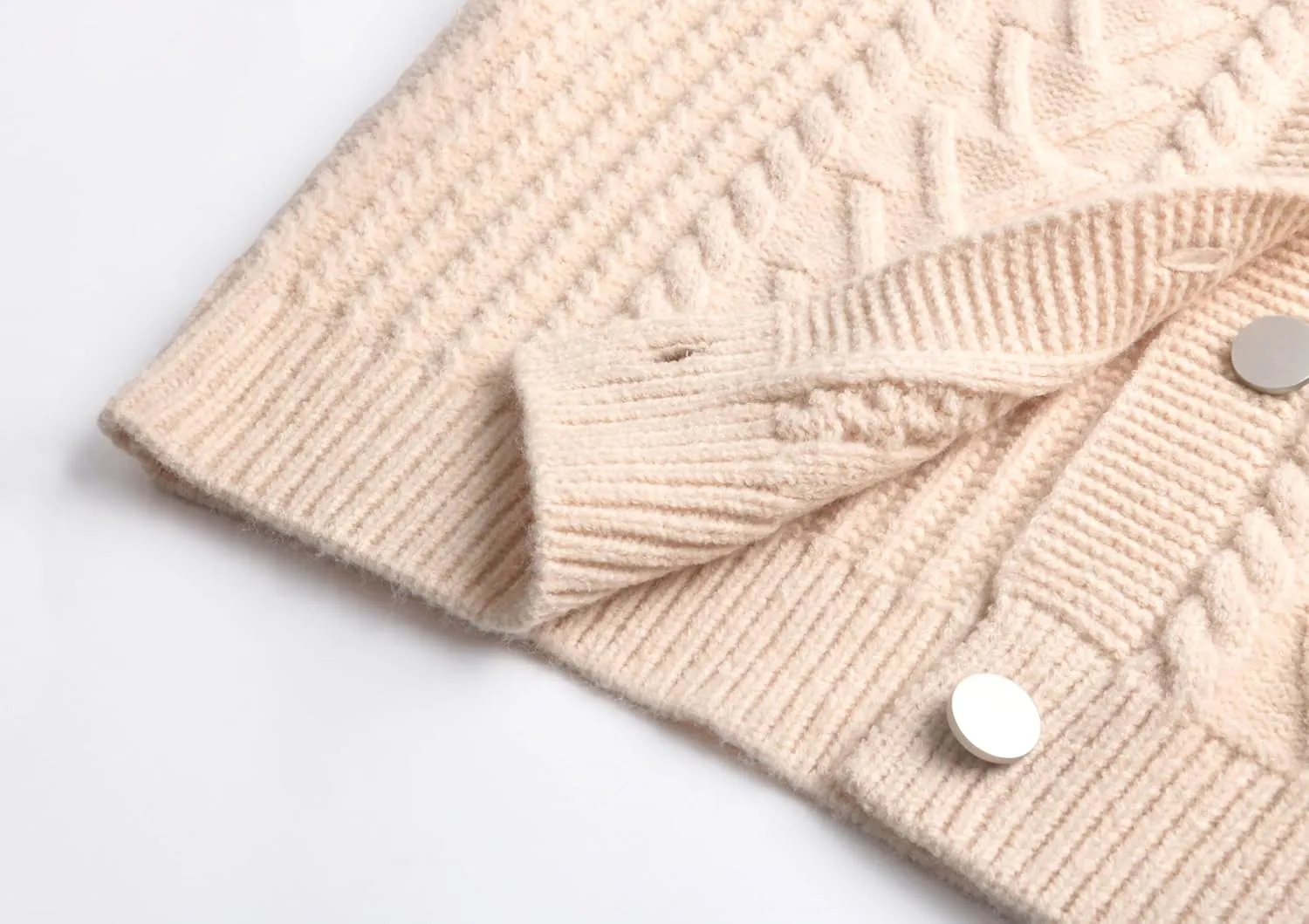 CHARTOU Women Winter Thick Cardigan Lapel Collar Button Down Chunky Knit Coatigan Sweater Jacket