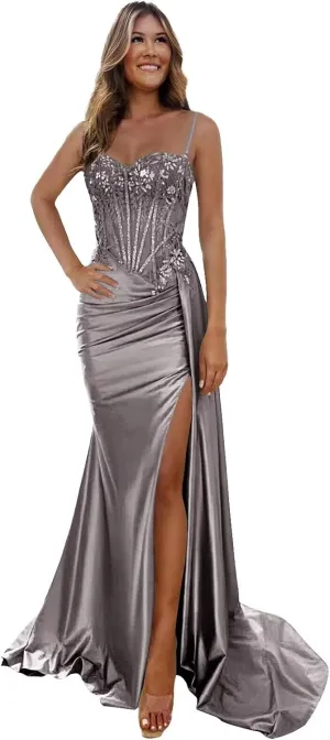 JAEDEN Prom Dress Bridesmaid Dresses - Long Formal Evening Gown Chiffon A line