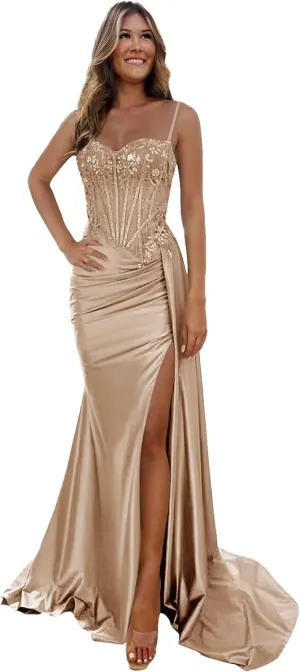 JAEDEN Prom Dress Bridesmaid Dresses - Long Formal Evening Gown Chiffon A line