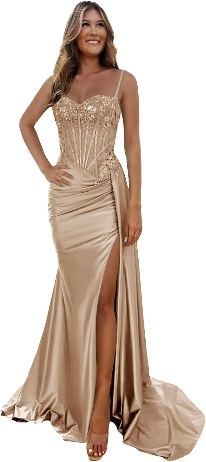 JAEDEN Prom Dress Bridesmaid Dresses - Long Formal Evening Gown Chiffon A line