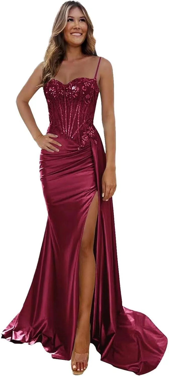 JAEDEN Prom Dress Bridesmaid Dresses - Long Formal Evening Gown Chiffon A line