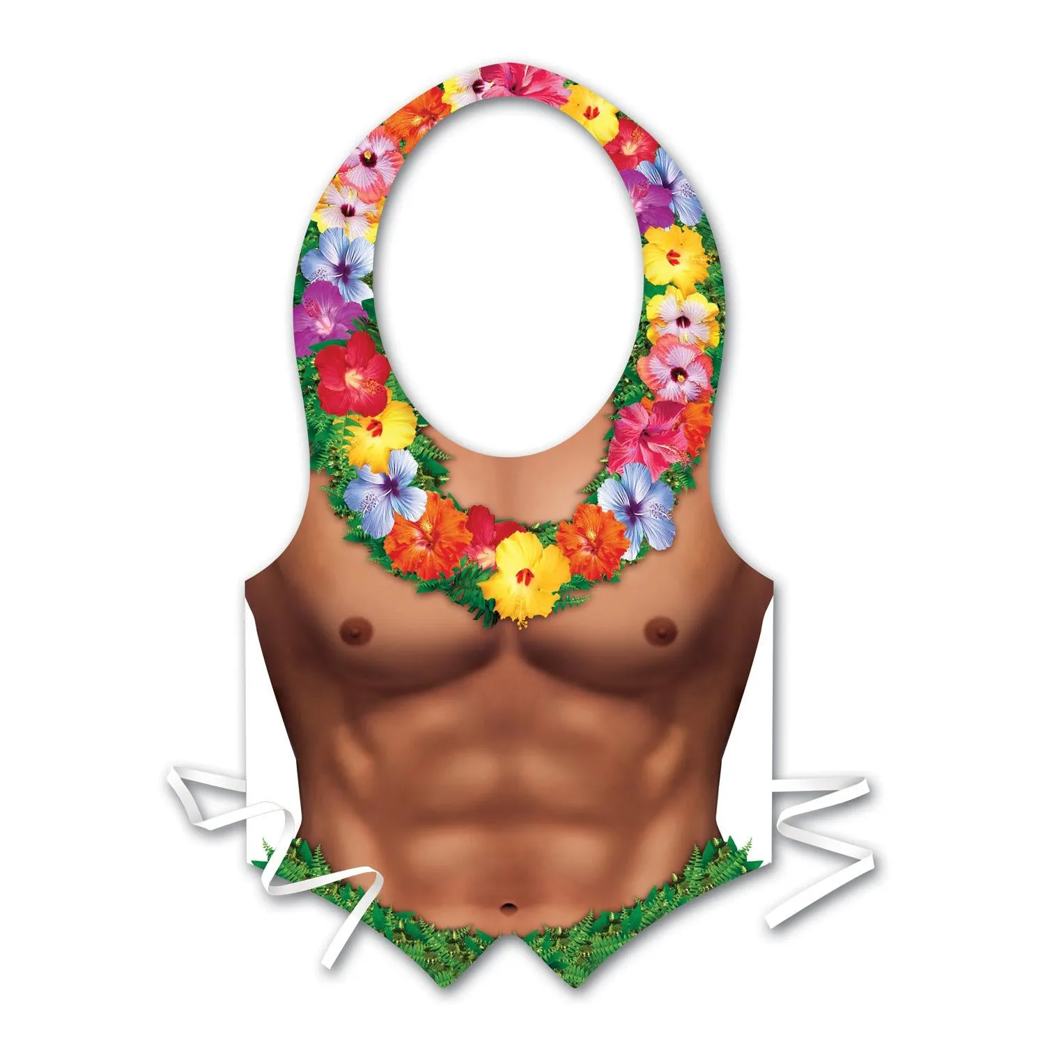 Luau Party Packaged Plastic Hula Hunk Vest