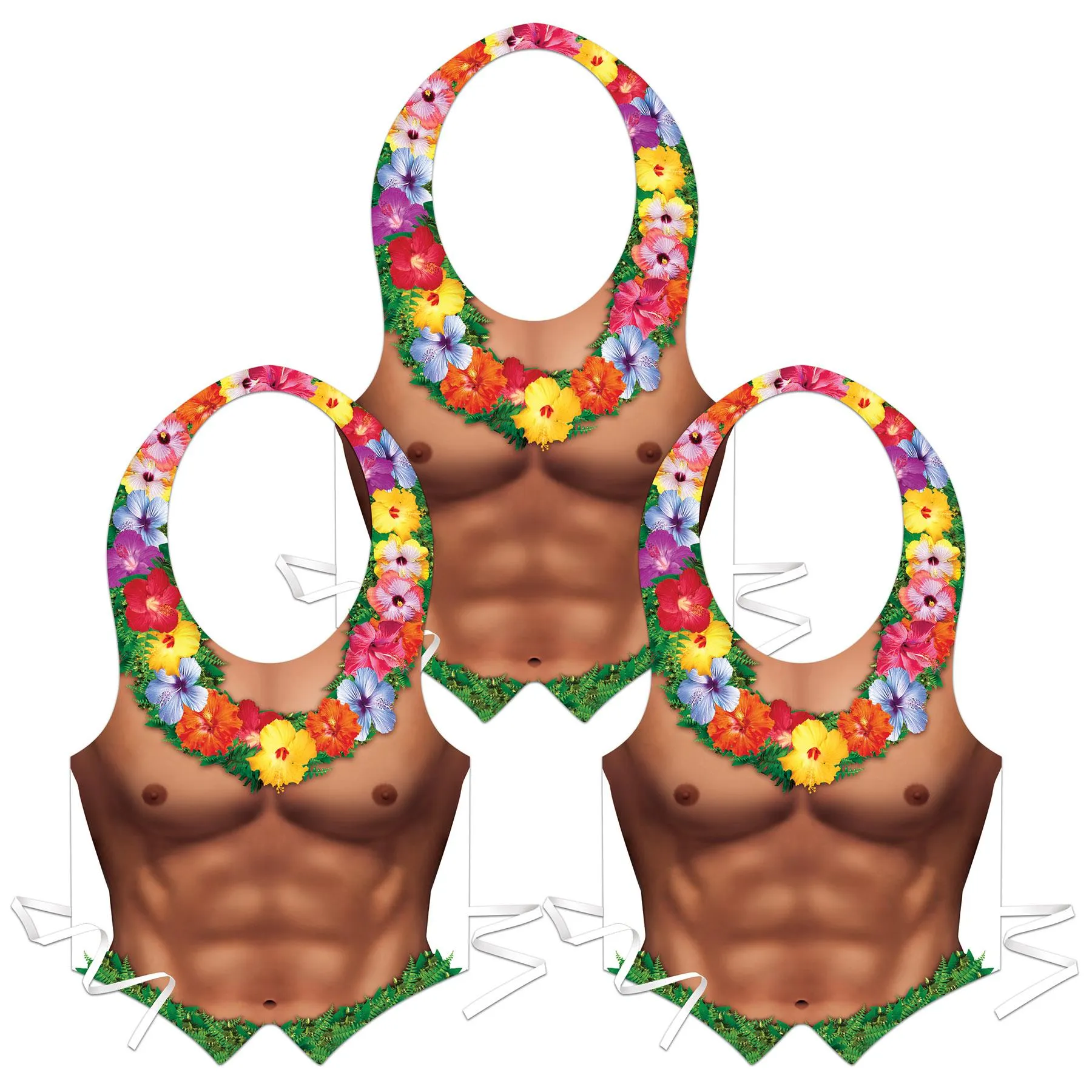 Luau Party Packaged Plastic Hula Hunk Vest