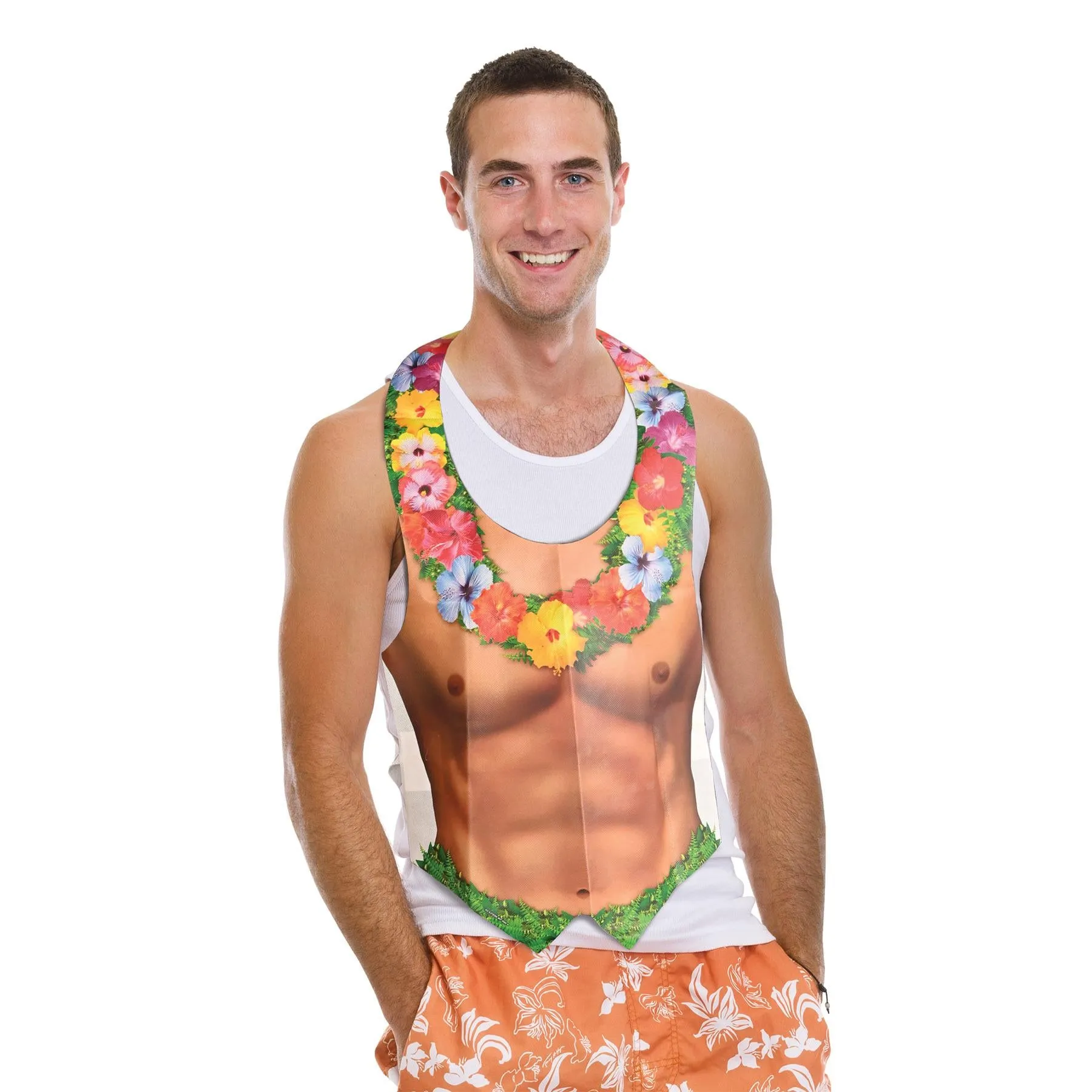 Luau Party Packaged Plastic Hula Hunk Vest