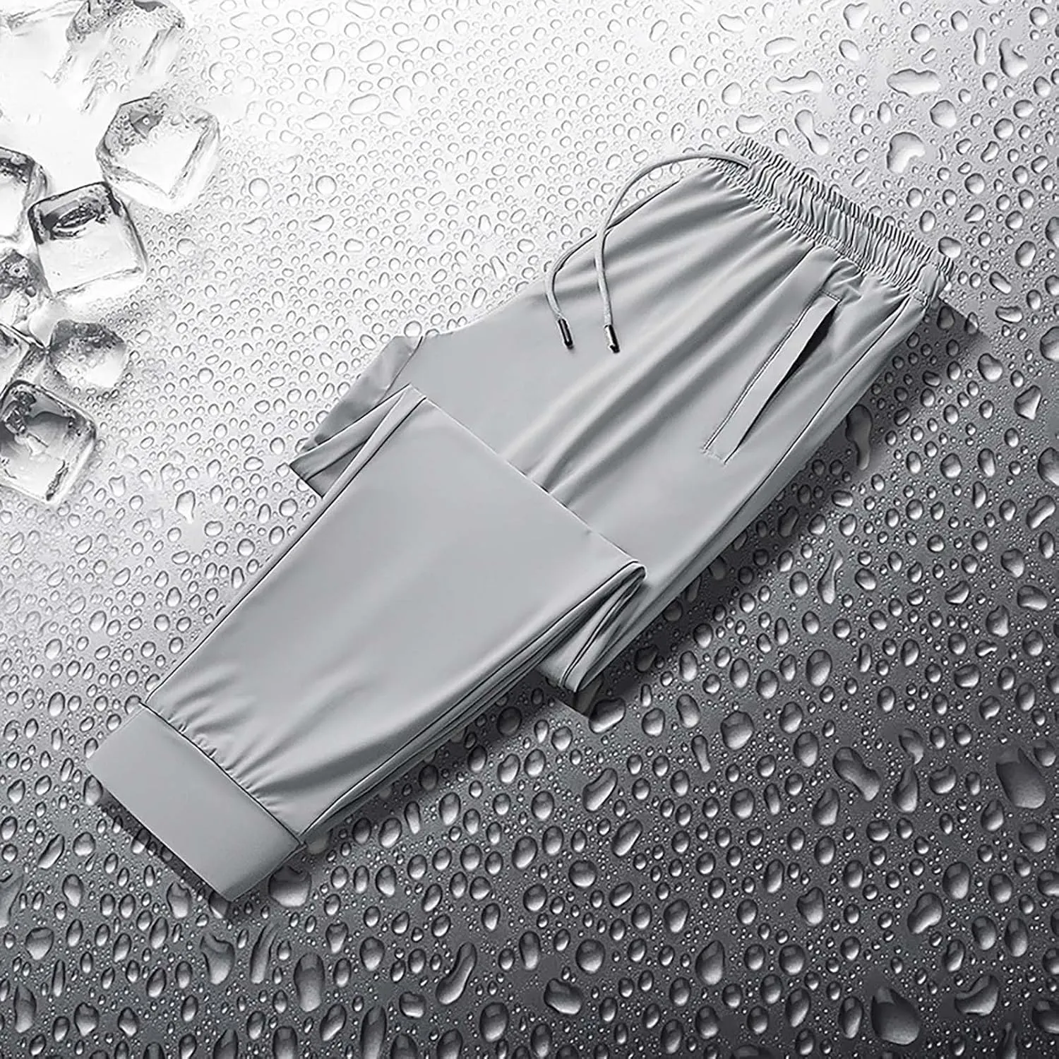 Mens Golf Pants Stretch Relaxed Fit Lightweight Hiking Pants Breathable Quick Dry Camping Fishing Athletic Joggers
