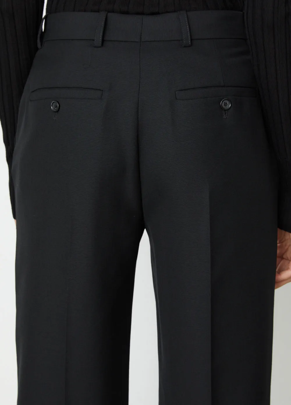 Mid-Waist Straight Trousers