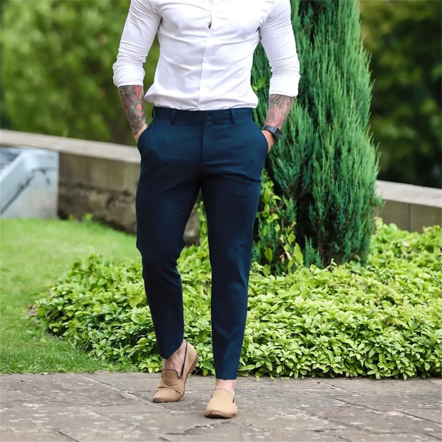 MIDOO Mens Pants Casual Relaxed Soft Fleece Active Athletic Workout Jogger Pants with Pocket and Drawstring Elastic Waist