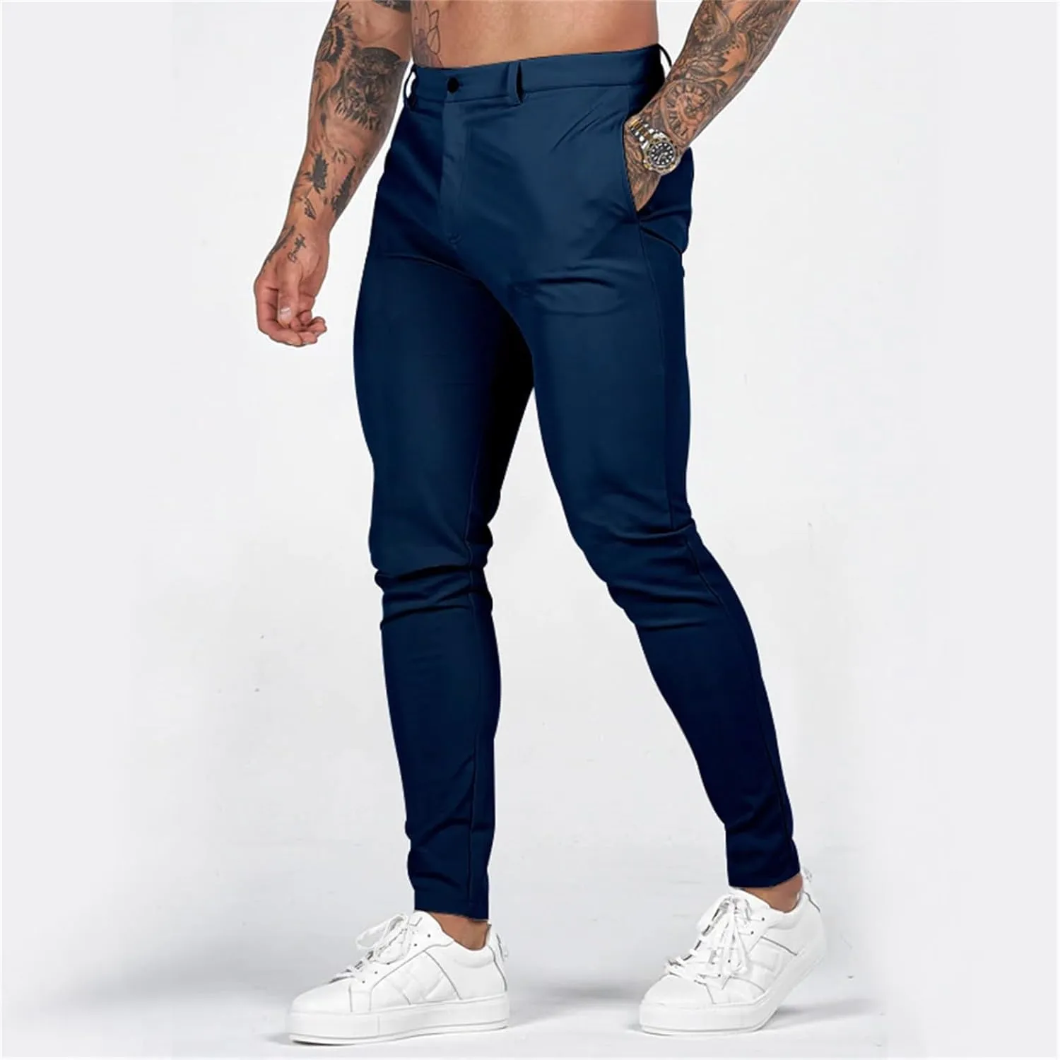 MIDOO Mens Pants Casual Relaxed Soft Fleece Active Athletic Workout Jogger Pants with Pocket and Drawstring Elastic Waist