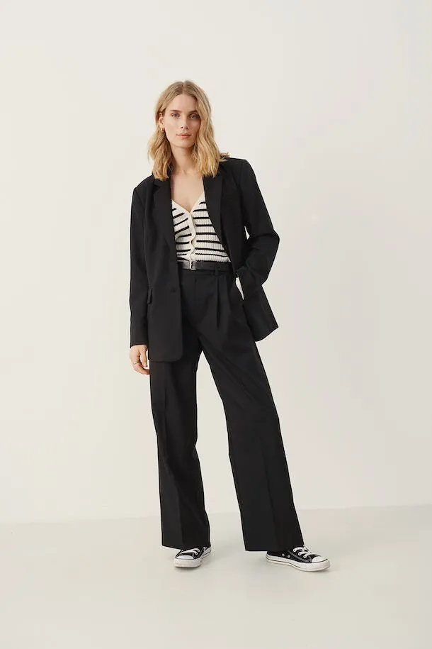 Part Two Cherry Black Trousers