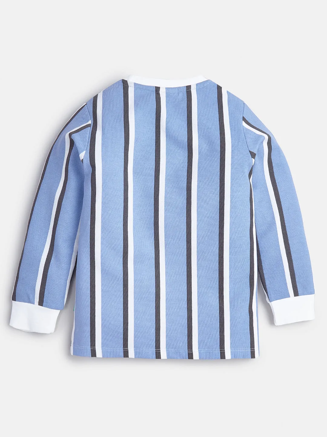 "Boys' Striped Long Sleeve T-Shirt with 'Play Together' Graphic"