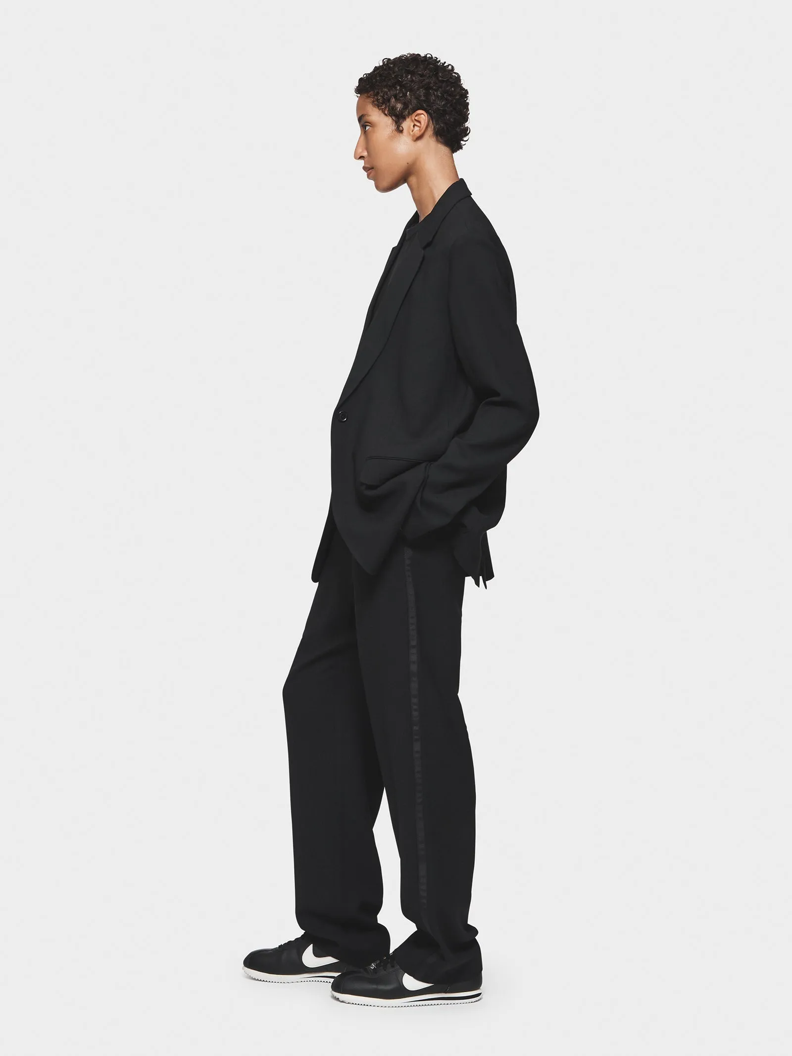 Sheer Classic Blazer in Black