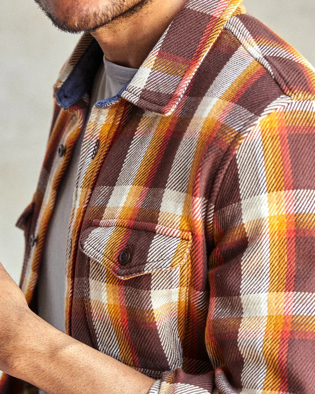 Unisex Blanket Shirt in Dark Roast Nostalgic Plaid | Outerknown
