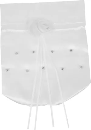 VICASKY Wedding Bride Handbag Satin Clutch Purse for Women Drawstring Bag for Wedding Dress
