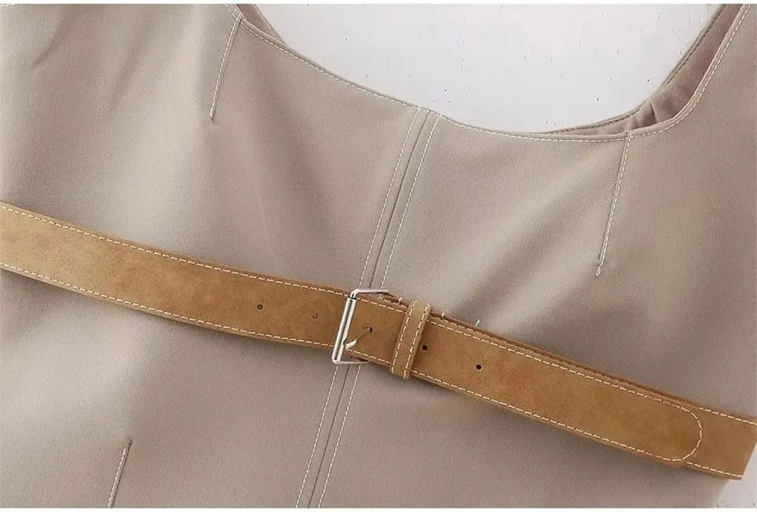 Women's Camisole Square Neck Chic Lady Crop Top Tank